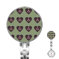 Cupcake Green Stainless Steel Nurses Watch