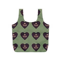 Cupcake Green Full Print Recycle Bags (s)  by snowwhitegirl