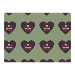 Cupcake Green Double Sided Flano Blanket (Mini) 