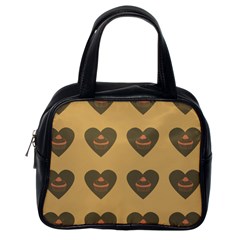 Cupcake Pumpkin Orange Grey Classic Handbags (one Side) by snowwhitegirl