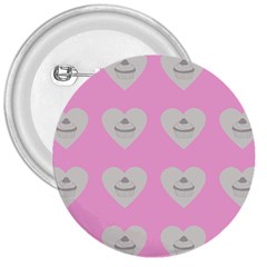 Cupcake Pink Grey 3  Buttons by snowwhitegirl