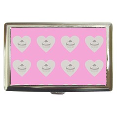 Cupcake Pink Grey Cigarette Money Cases by snowwhitegirl