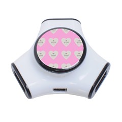 Cupcake Pink Grey 3-port Usb Hub by snowwhitegirl