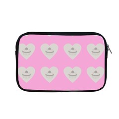 Cupcake Pink Grey Apple Macbook Pro 13  Zipper Case by snowwhitegirl