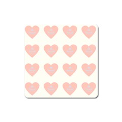 Cupcake White Pink Square Magnet by snowwhitegirl