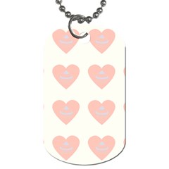 Cupcake White Pink Dog Tag (one Side) by snowwhitegirl