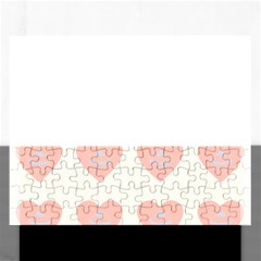 Cupcake White Pink Rectangular Jigsaw Puzzl by snowwhitegirl