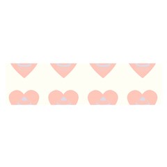 Cupcake White Pink Satin Scarf (oblong) by snowwhitegirl