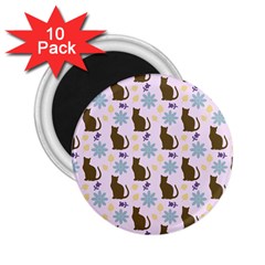 Outside Brown Cats 2 25  Magnets (10 Pack)  by snowwhitegirl