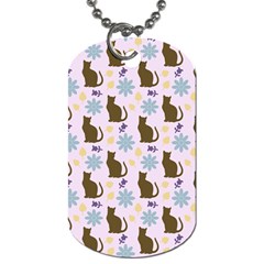 Outside Brown Cats Dog Tag (one Side)