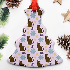 Outside Brown Cats Ornament (christmas Tree)  by snowwhitegirl