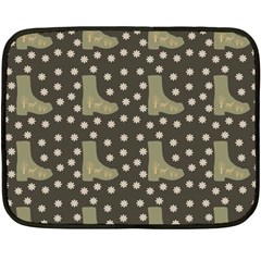 Charcoal Boots Fleece Blanket (Mini)