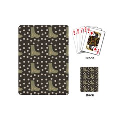 Charcoal Boots Playing Cards (Mini) 