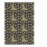 Charcoal Boots Large Garden Flag (Two Sides) Back