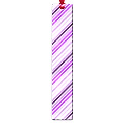 Purple Diagonal Lines Large Book Marks by snowwhitegirl