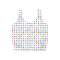 Blue Pink Yellow Eggs On White Full Print Recycle Bags (s)  by snowwhitegirl