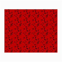 Red Music Small Glasses Cloth (2-side) by snowwhitegirl