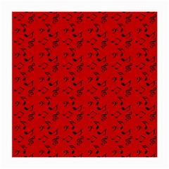 Red Music Medium Glasses Cloth by snowwhitegirl