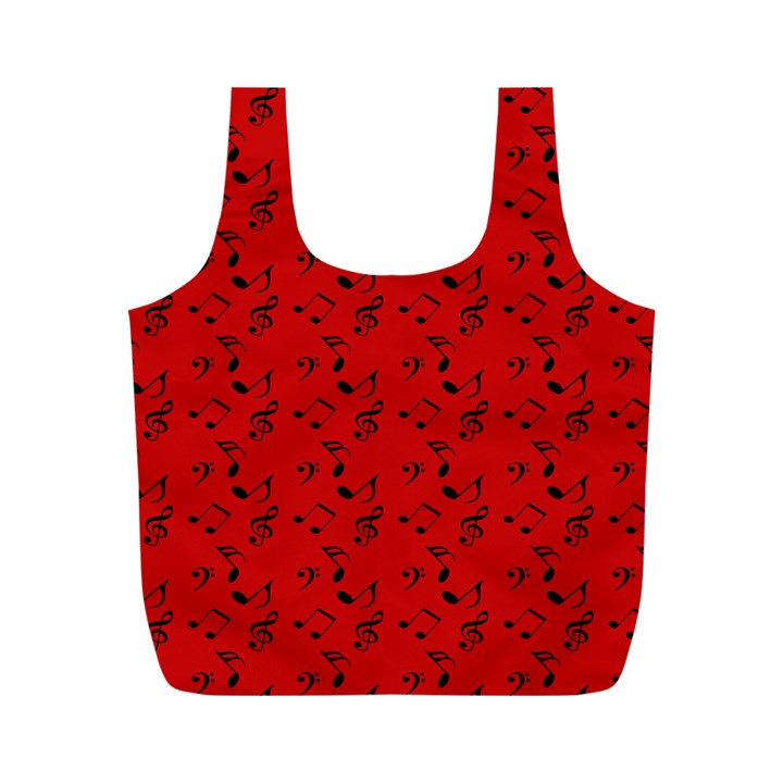 Red Music Full Print Recycle Bags (M) 