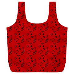 Red Music Full Print Recycle Bags (l)  by snowwhitegirl