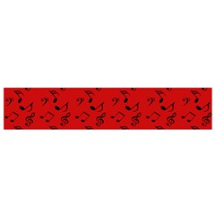 Red Music Small Flano Scarf by snowwhitegirl