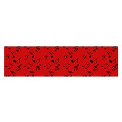 Red Music Satin Scarf (oblong) by snowwhitegirl