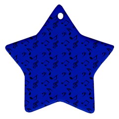 Royal Blue Music Ornament (star) by snowwhitegirl