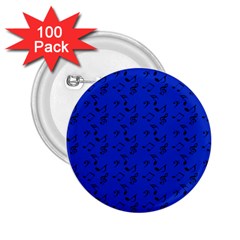 Royal Blue Music 2 25  Buttons (100 Pack)  by snowwhitegirl