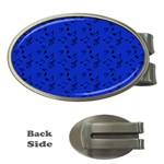 Royal Blue Music Money Clips (Oval)  Front