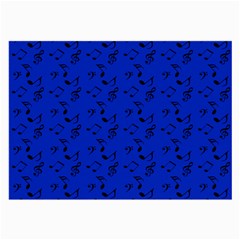 Royal Blue Music Large Glasses Cloth (2-side) by snowwhitegirl