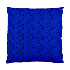 Royal Blue Music Standard Cushion Case (two Sides) by snowwhitegirl