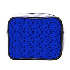 Royal Blue Music Mini Toiletries Bags by snowwhitegirl