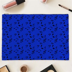 Royal Blue Music Cosmetic Bag (xxl)  by snowwhitegirl