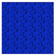 Royal Blue Music Large Satin Scarf (square) by snowwhitegirl