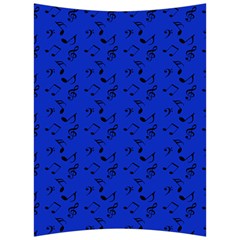 Royal Blue Music Back Support Cushion by snowwhitegirl