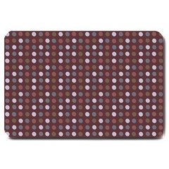 Grey Pink Lilac Brown Eggs On Brown Large Doormat  by snowwhitegirl