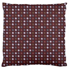 Grey Pink Lilac Brown Eggs On Brown Large Cushion Case (one Side) by snowwhitegirl