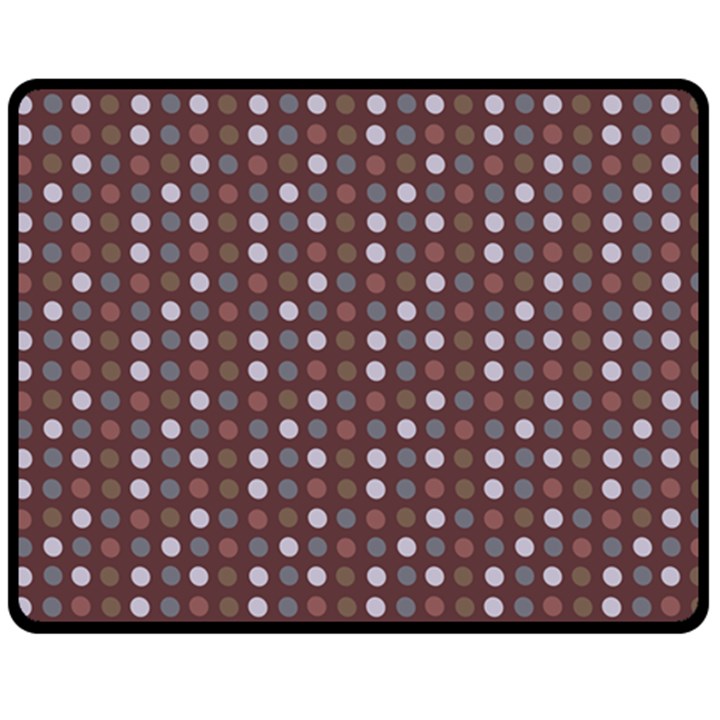 Grey Pink Lilac Brown Eggs On Brown Double Sided Fleece Blanket (Medium) 