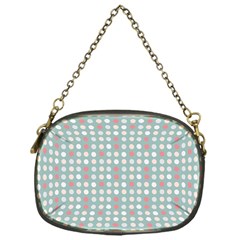 Pink Peach Grey Eggs On Teal Chain Purses (one Side)  by snowwhitegirl