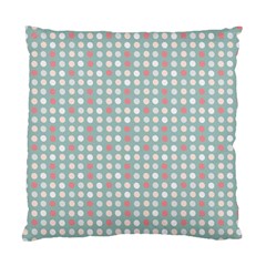 Pink Peach Grey Eggs On Teal Standard Cushion Case (two Sides)