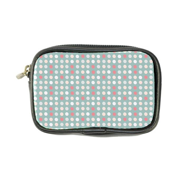 Pink Peach Grey Eggs On Teal Coin Purse