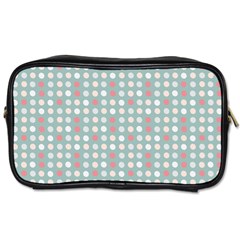 Pink Peach Grey Eggs On Teal Toiletries Bags by snowwhitegirl