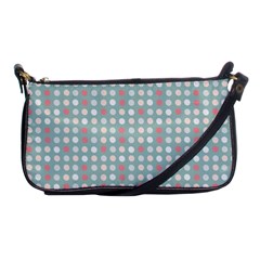 Pink Peach Grey Eggs On Teal Shoulder Clutch Bags by snowwhitegirl