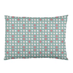 Pink Peach Grey Eggs On Teal Pillow Case (two Sides) by snowwhitegirl