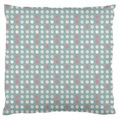 Pink Peach Grey Eggs On Teal Large Cushion Case (one Side)