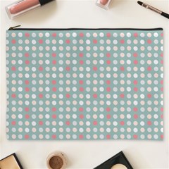 Pink Peach Grey Eggs On Teal Cosmetic Bag (xxxl)  by snowwhitegirl