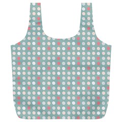 Pink Peach Grey Eggs On Teal Full Print Recycle Bags (l)  by snowwhitegirl