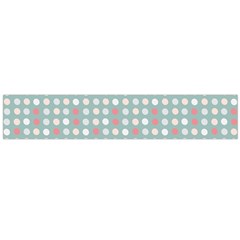 Pink Peach Grey Eggs On Teal Large Flano Scarf  by snowwhitegirl