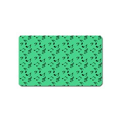 Green Music Magnet (name Card)