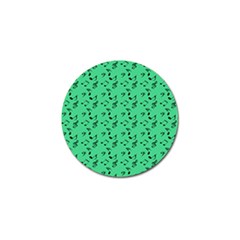 Green Music Golf Ball Marker